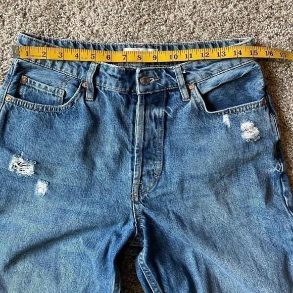 Free people straight high rise distressed jeans 29 - Picture 8 of 9